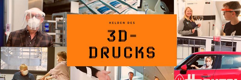 Wir wollen dem Engagement der Branche eine Bühne geben und haben deshalb das Format Helden des 3D-Drucks ins Leben gerufen.