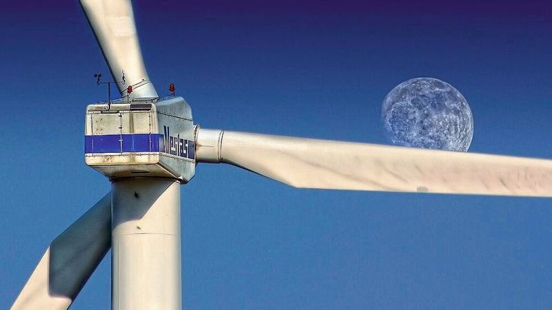 Ein Windkraftwerk: steht es an der falschen Stelle, kann es Funkfeuer stören.
