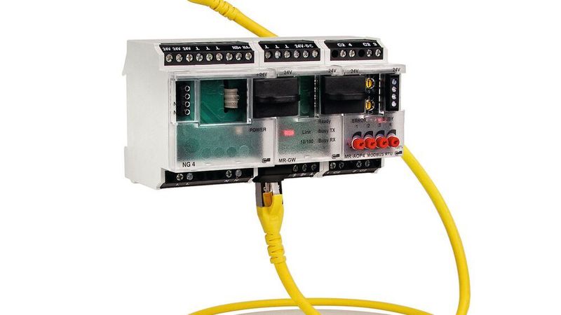 Netzwerkanbindung mit Modbus Gateway: Der neue Modbus Gateway MR-GW besticht durch komfortable und intuitive Bedienbarkeit.