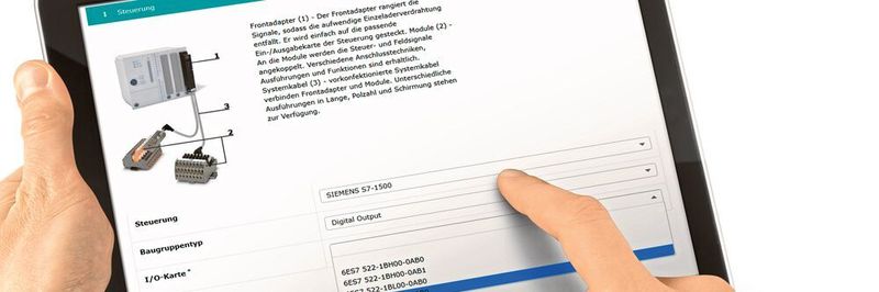 Der Online-Konfigurator findet schnell die richtige Lösung für die jeweilige Applikation.