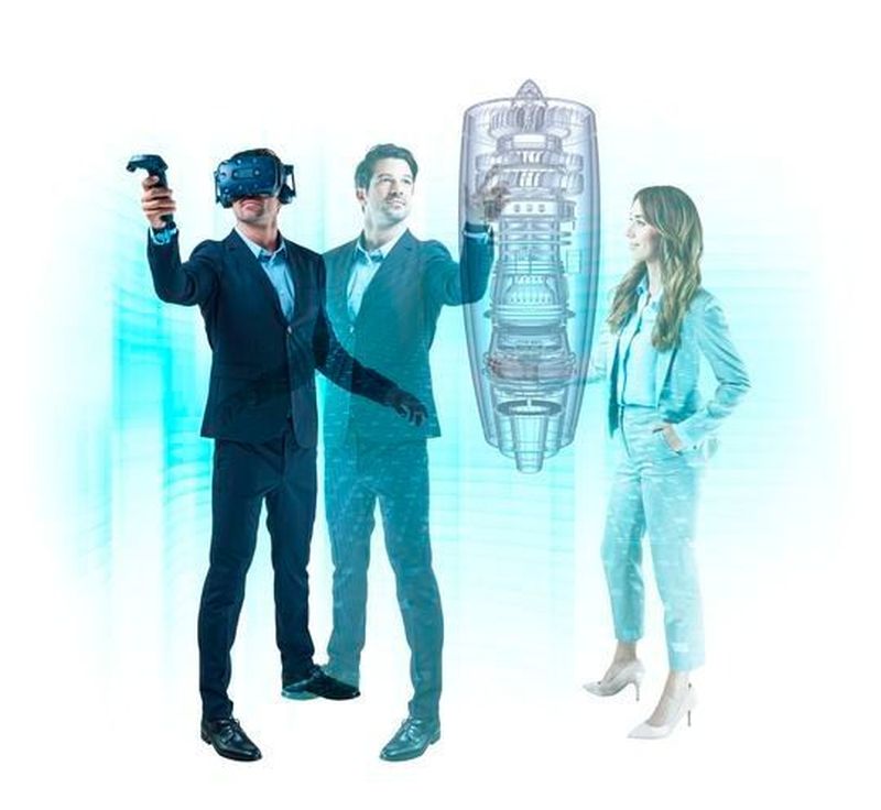 Produktentwicklungs-Teams arbeiten heute über mehrere Standorte hinweg verteilt. Eine VR-Konferenz ermöglicht es dezentralisierten Teams, gemeinsam an virtuellen 3D-CAD-Prototypen zu arbeiten.