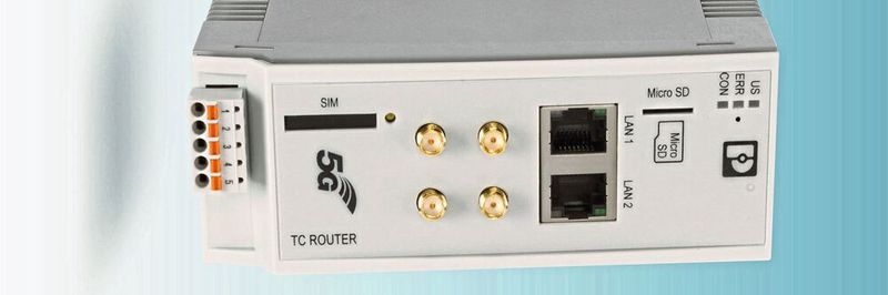 5G-Router: Mit Hilfe des von Phoenix Contact, Quectel und Ericsson entwickelten 5G-Routers können industrielle Anwendungen wie Maschinen, Steuerungen und andere Geräte mit einem privaten 5G-Netzwerk verbunden werden.
