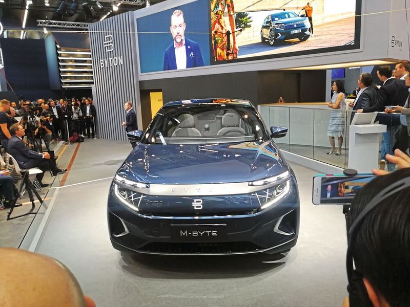 Die Premiere des Byton M-Byte auf der IAA 2019 in Frankfurt.
