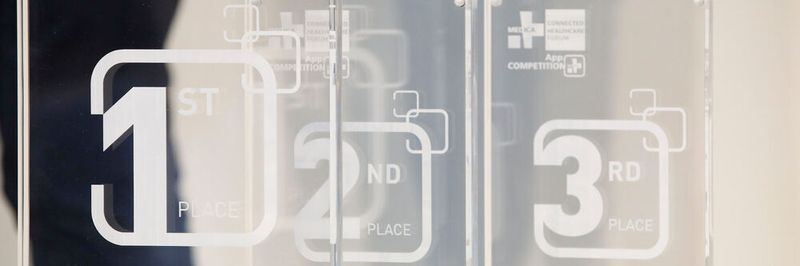 Die begehrten Siegerpokale der Start-up Competition werden wieder im Rahmen der Medica, die vom 16. bis 19. November 2020 stattfinden soll, verliehen.
