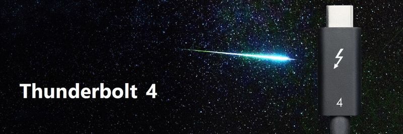 Die maximale Datenrate bleibt mit Thunderbolt 4 bei 40 Gbit/s. Allerdings werden nun zwei 4K- oder ein 8K-Display unterstützt und beim PCIe-Tunneling ist PCIe Gen3 mit vier Lanes vorgeschrieben.