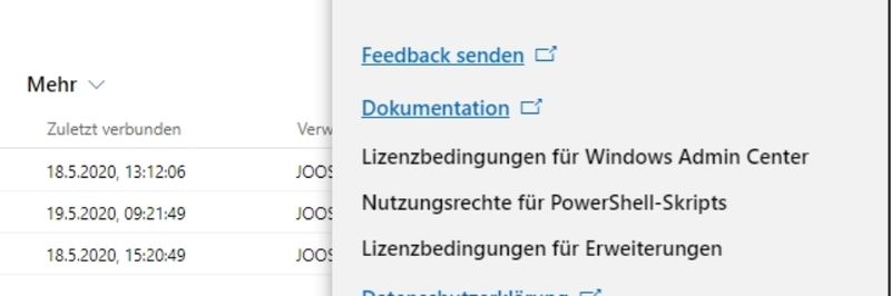 Windows-Netzwerke mit dem Windows Admin Center verwalten (Screenshot: Thomas Joos).