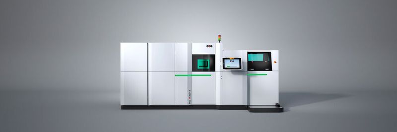 Die EOS M 300-4 ermöglicht die additive Fertigung von Aluminiumteilen.