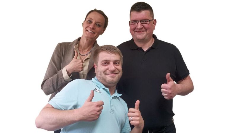 Optimistisch durch die Krise (von links): Susann Müller, Martin Philipp und
Mathias von Ludwig.