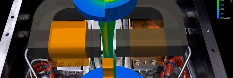 Due to the new process parameters of field strength and short-circuit current and their regulation, in addition to the pressure increase in the new magnetic induction casting process, a simulation of the magnet box has been developed.