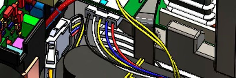 Kabel und Leiterkarten werden nicht mehr in der realen Montage irgendwie ins Gehäuse „gezwickt“ und dann rückwärts dokumentiert, sondern von vorn herein mit ein konstruiert.