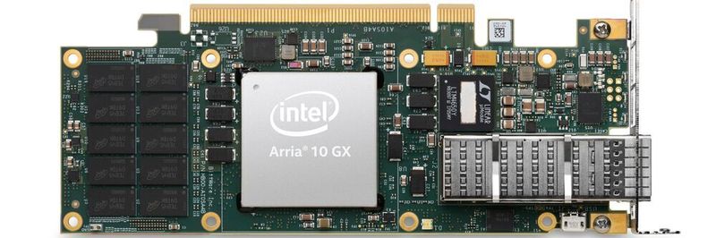 Flott und flexibel: Intels Arria-10-GX-FPGA auf einer programmierbaren Beschleunigerkarte (PAC, Programmable Acceleration Card).