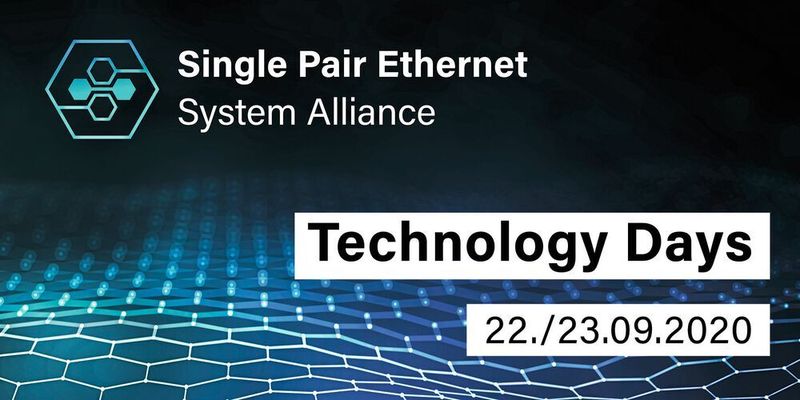 Am 22. und 23. September 2020 findet die internationale Digitalkonferenz zu Single Pair Ethernet von der SPE System Alliance statt.