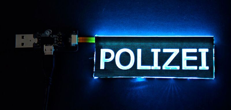 Licht aus dem Gewebe: Es besteht aus einem mehrschichtigen Polymer- oder Silikonkörper und bietet neue Möglichkeiten für Arbeitsschutz, Signalement und Sicherheit.