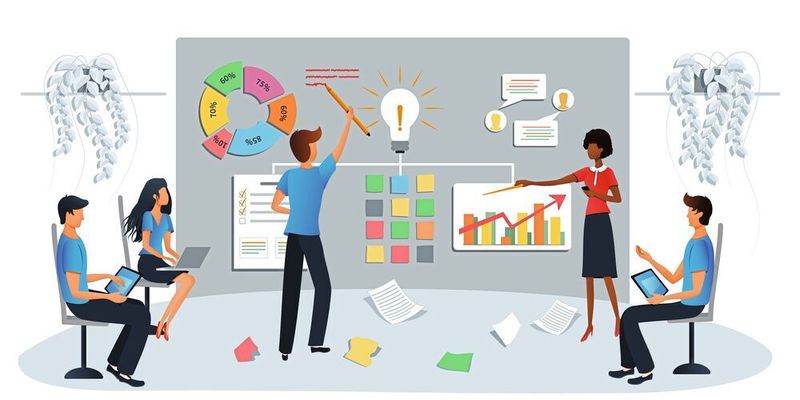 Interdisziplinär arbeiten in kollaborativen Teams – so soll die Arbeit der Zukunft aussehen.