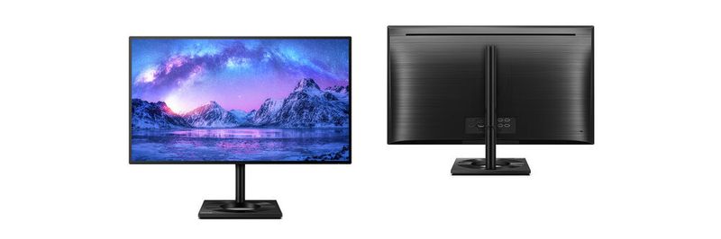 Das IPS-Panel des 27-Zoll-Monitors Philips 279C9 liefert eine Auflösung von 3.840 x 2.160 Pixel. Zu den Anschlüssen auf der Rückseite zählt auch USB-C.