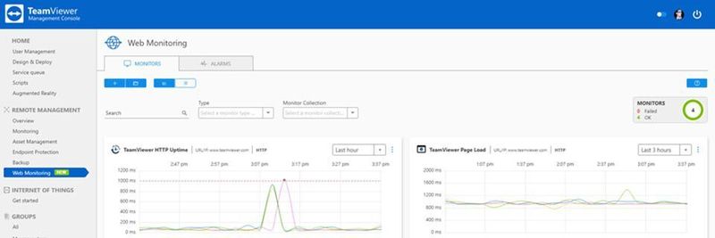 Mit dem TeamViewer-Web-Monitoring-Modul lässt sich die eigene Onlinepräsenz überwachen.