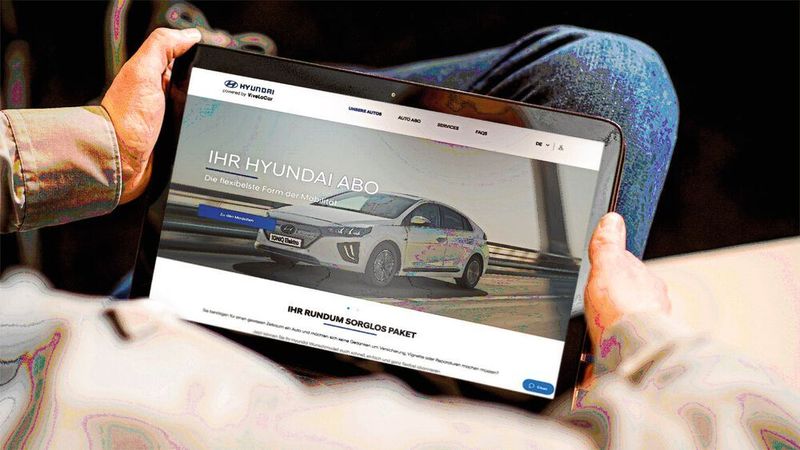 Hyundai-Modelle flexibel nutzen und vom Wohnzimmer aus buchen: Ab Ende September soll das möglich sein.