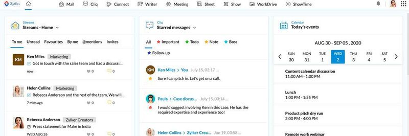 Zoho Workplace soll eine zentrale, KI-gestützte und einheitliche Plattform für die geschäftliche Kommunikation und Zusammenarbeit bieten.