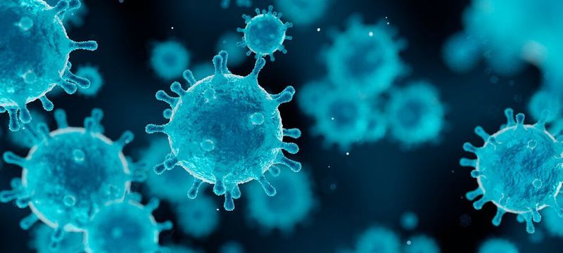 Wie Zacken einer Krone ragt das Spike-Protein aus dem Coronavirus. Das Protein ist essentiell für den Virus, denn es sorgt dafür, dass menschliche Zellen befallen werden können.