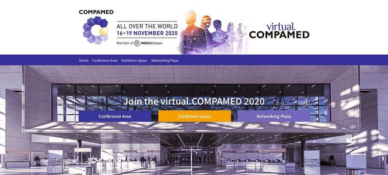 Dieses Bild wird sich den Besuchern der Compamed im November bieten: das Messe-Doppel Compamed und Medica findet in diesem Jahr aufgrund der Corona-Pandemie als virtuelles Format statt.