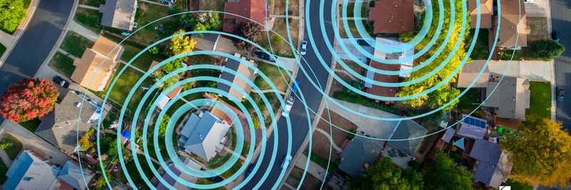 Nachbar-Netzwerk: Amazon Sidewalk will mit Funktechniken wie Semtech LoRa den Nutzungsradius von Smart-Home-Produkten erweitern.