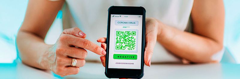 Der zertifizierte Corona-Teststatus lässt sich mit einem QR-Code überprüfen