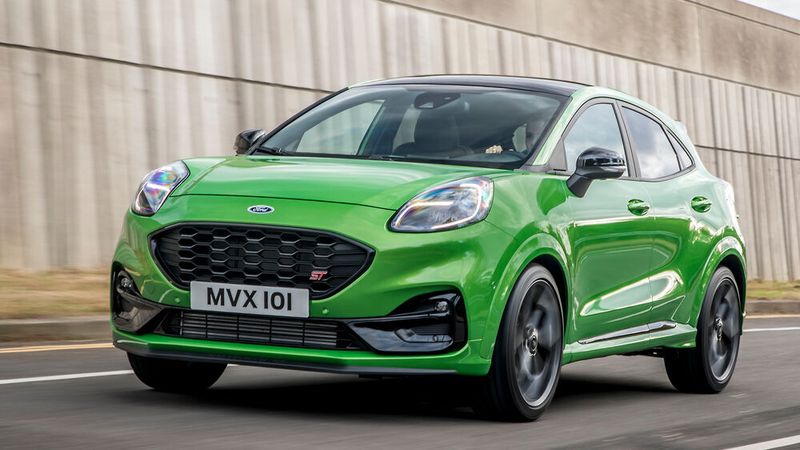Auf Wunsch kommt der Puma ST mit in der Farbe „Mean Green“ lackierter Karosserie.
