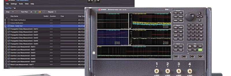 Automotive-Ethernet: Die Automotive-Ethernet-Kanal-Konformitätslösung von Keysight läuft auf drei verschiedenen VNA-Plattformen.
