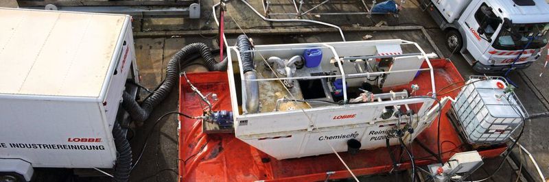 Die chemische Industriereinigung läuft täglich 24 Stunden lang.