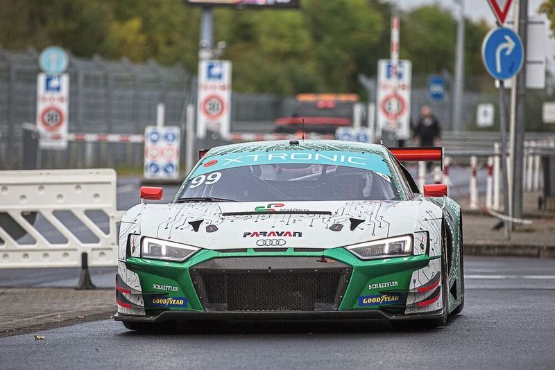 Nico Rosberg testete auf der Nordschleife im Audi R8 LMS GT3 die Space-Drive-Technologie von Schaeffler Paravan.