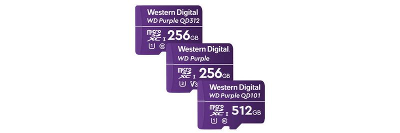 Die neue MicroSD-Karte Purple Ultra-Endurance von Western Digital bietet bis zu einem halben TB Speicherplatz.