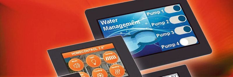 Aus der Display-Serie uniTFT bietet Electronic Assembly eine Serie von kapazitiven Touchdisplays mit integriertem I/O- und Grafik-Controller.