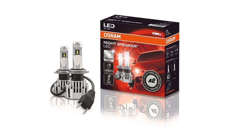 Leider (momentan) nur für Pkw zu haben: die Osram Night Breaker LED H7.