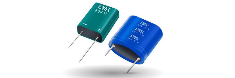 Supercapacitors: The SCM series from AVX.