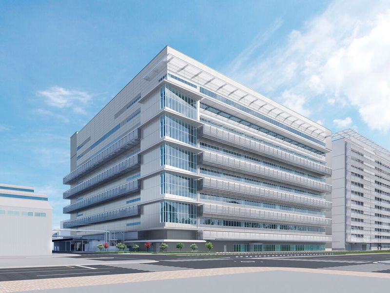 Toyota gründet mit acht weiteren Unternehmen eine Wasserstoffinitiative. Im Bild: Ein Rendering der neuen Produktionsstätte für Brennstoffzellenstacks im Werk Honsha.