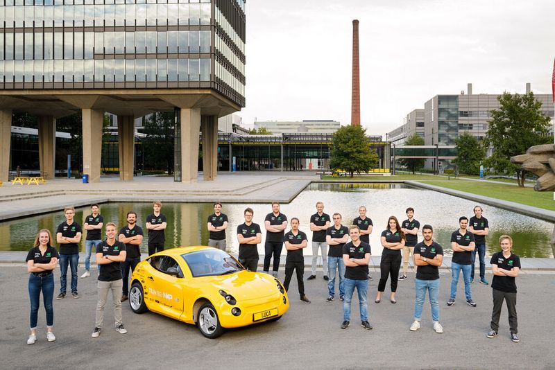 Gut 20 Studenten der TU Eindhoven haben an der Realisierung des Recycling-Stromers Luca mitgearbeitet.