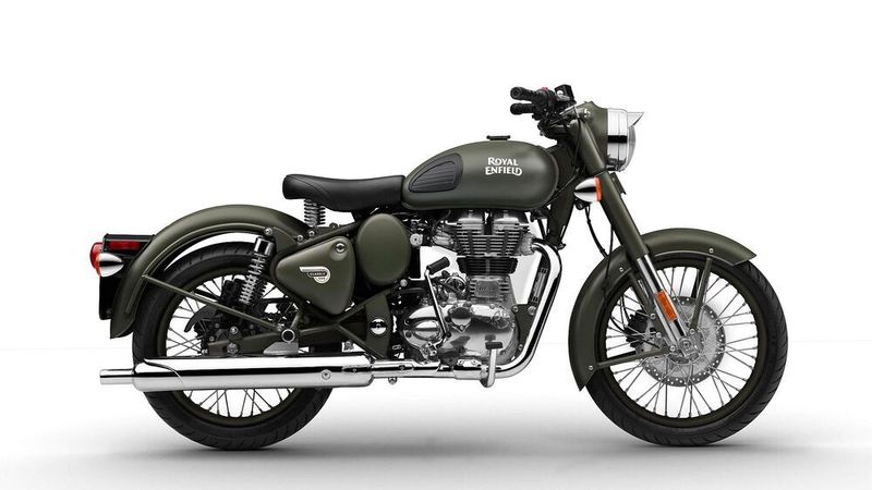 Die nicht Euro-5-tauglichen Royal Enfield Bullet und Classic (im Bild) dürfen noch bis Ende 2021 abverkauft werden.