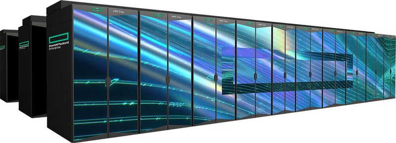 Ein Skizzenbild von „Lumi“, dem „HPC Cray EX“-Supercomputer, der in Finnland aufgestellt wird und von 10 Staaten in Europa finanziert und genutzt wird.