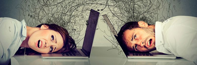 Flexibles Arbeiten kann gestressten Angestellten helfen.