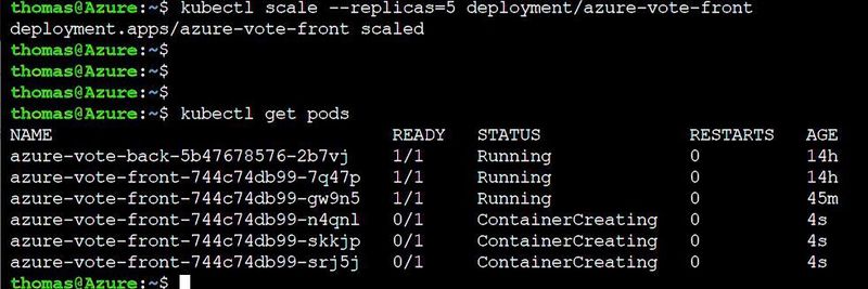 Knoten und Pods in einem Container Cluster lassen sich mit dem Azure Kubernetes Service recht einfach per Hand skalieren.