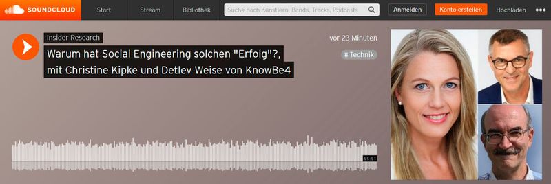 Warum hat Social Engineering solchen "Erfolg"?, ein Interview von Oliver Schonschek, Insider Research, mit Christine Kipke und Detlev Weise von KnowBe4.