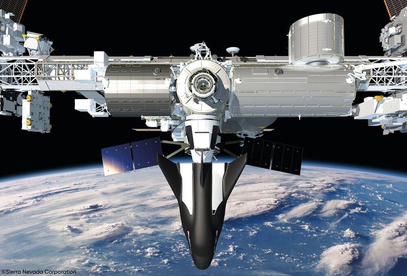 Blick in die Zukunft: Der Raumgleiter dockt an der ISS an.