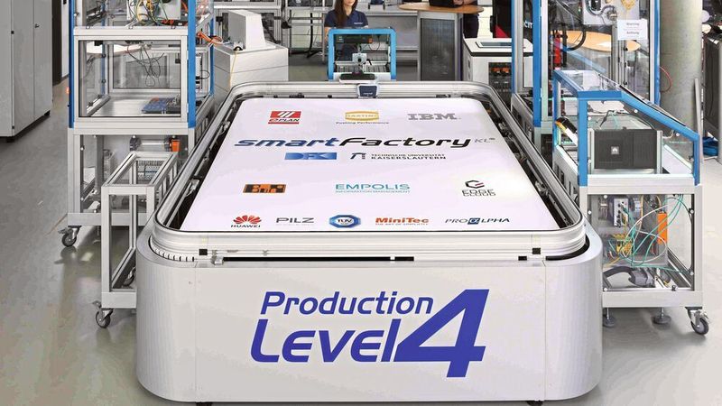 Figure 1: Production Level 4 demonstrator of the SmartFactoryKL.