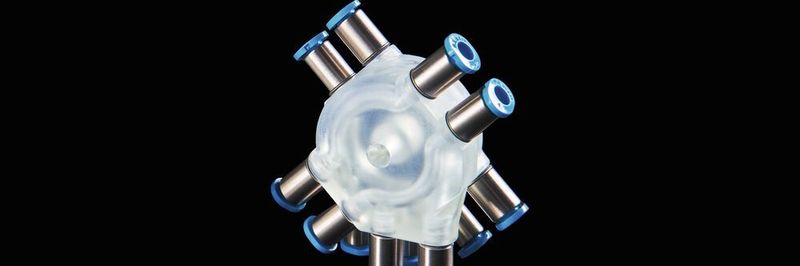Wendet man Additive Fertigung für Komponenten der Fluidtechnik an, können Maschinen einfacher und günstiger umgebaut werden.