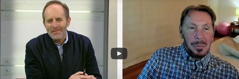 Oracle-Chef Larry Ellison (re.) und Rob Tarkoff, Executive Vice President CX und Data Cloud, Oracle, haben eine Reihe von Neuerungen vorgestellt.