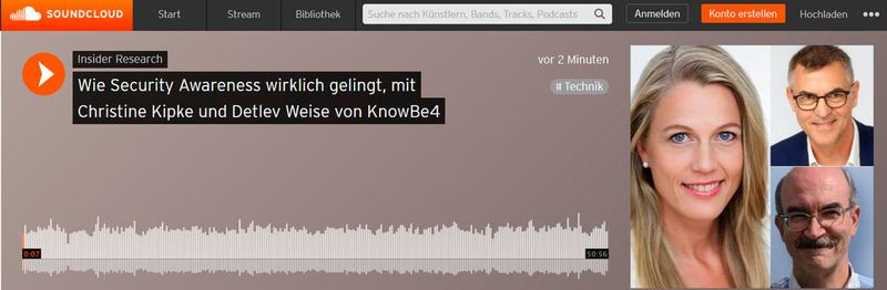 Wie Security Awareness wirklich gelingt, ein Interview von Oliver Schonschek, Insider Research, mit Christine Kipke und Detlev Weise von KnowBe4.
