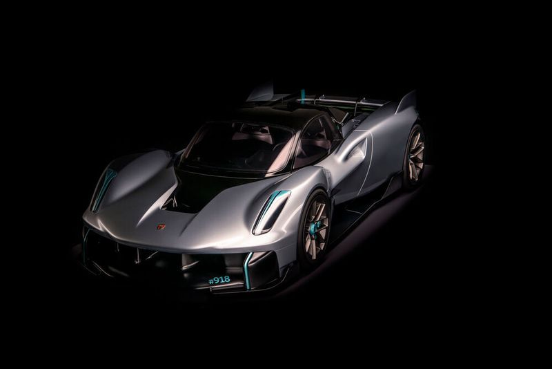 Der Porsche Vision 918 RS ist einer von vielen Designstudien, die nie gebaut wurden.