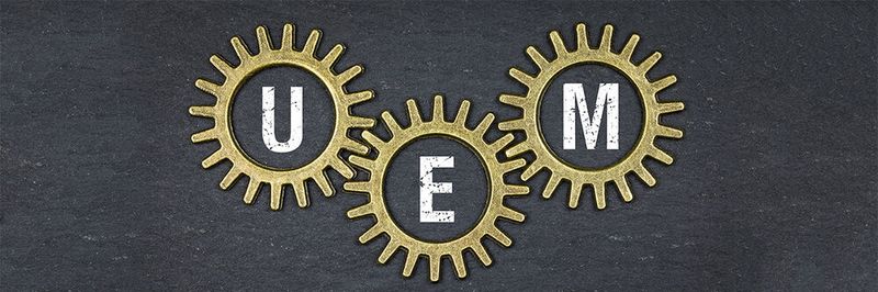 Unified Endpoint Management (UEM) subsummiert unter anderem das traditionelle Client Management, Enterprise Mobility Management und Mobile Device Management.