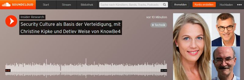 Security Culture als Basis der Verteidigung, ein Interview von Oliver Schonschek, Insider Research, mit Christine Kipke und Detlev Weise von KnowBe4.