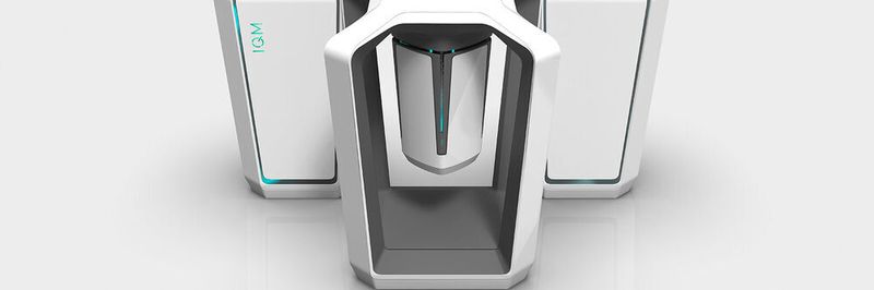 Da der IQM-Quantenconputer auf supraleitender Technologie aufbaut, braucht er eine Art Kühlschrank, einen Kryostat. So könnte das finnische System von außen aussehen.